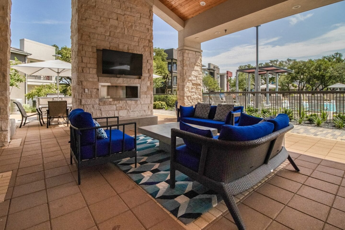 Covered Outdoor Lounge at Windsor Republic Place, 5708 W Parmer Lane, Austin