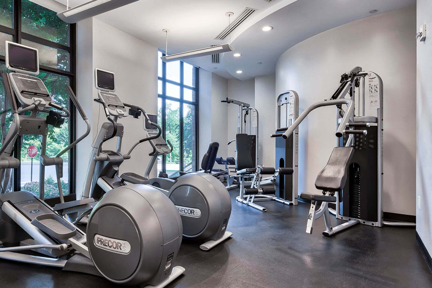 24-hour fitness center at IO Piazza by Windsor, 2727 South Quincy Street, VA