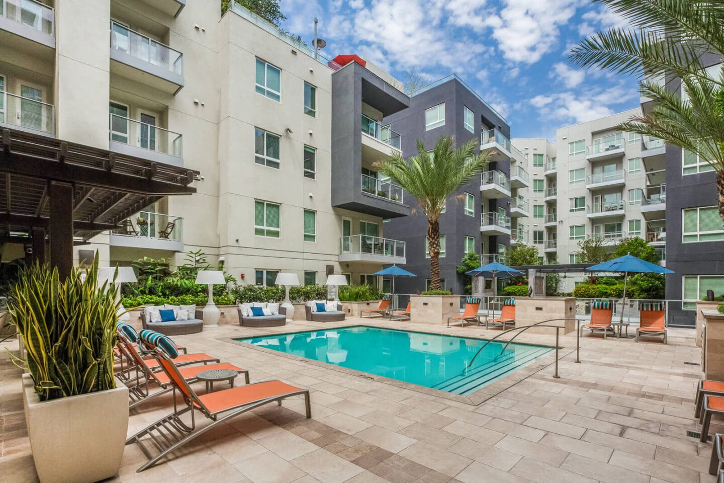 Sparkling Swimming Pool at South Park by Windsor, 939 South Hill Street, CA