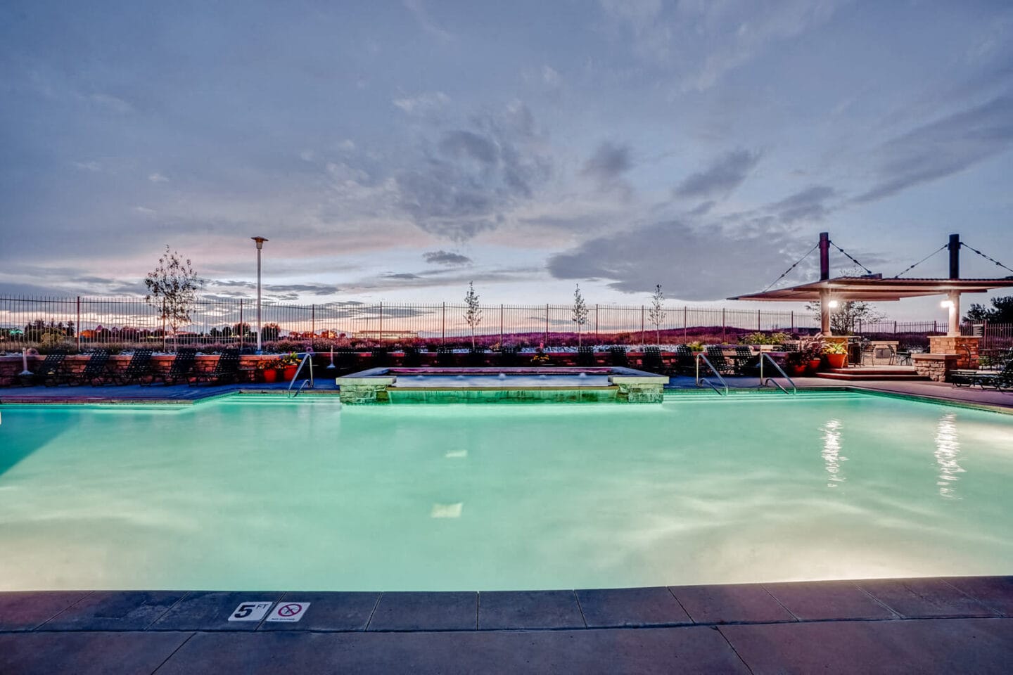 Views from the Pool Deck at Windsor Meridian, 9875 Jefferson Parkway, Englewood