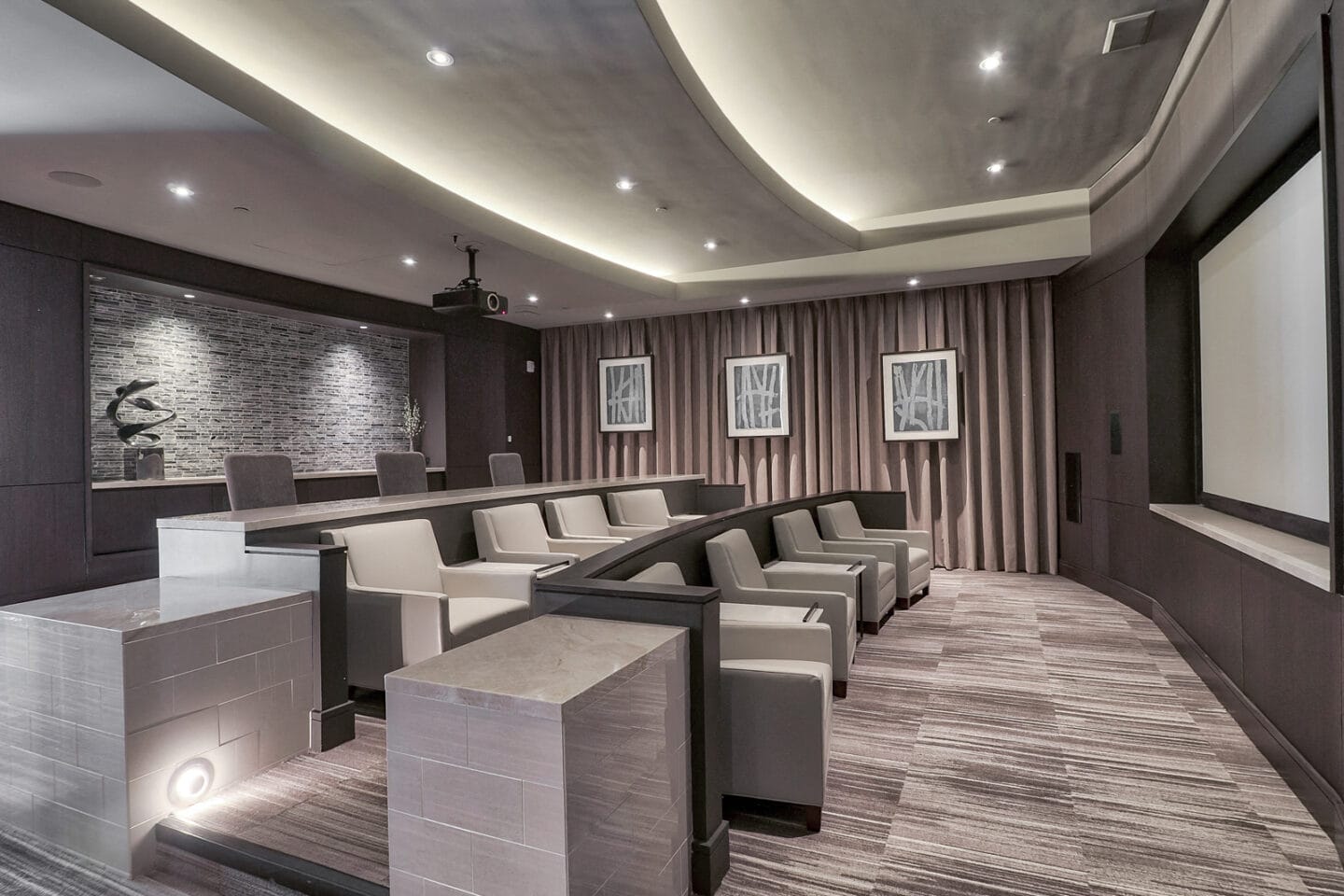 Private Movie Screening Room at 1000 Grand by Windsor, 1000 S Grand Ave, CA