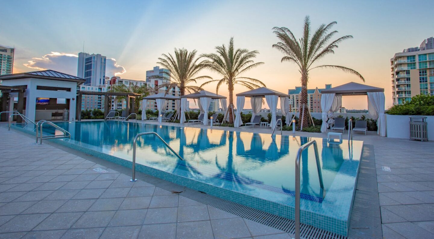 Sky High Pool at Amaray Las Olas by Windsor Apartments, Fort Lauderdale, 33301