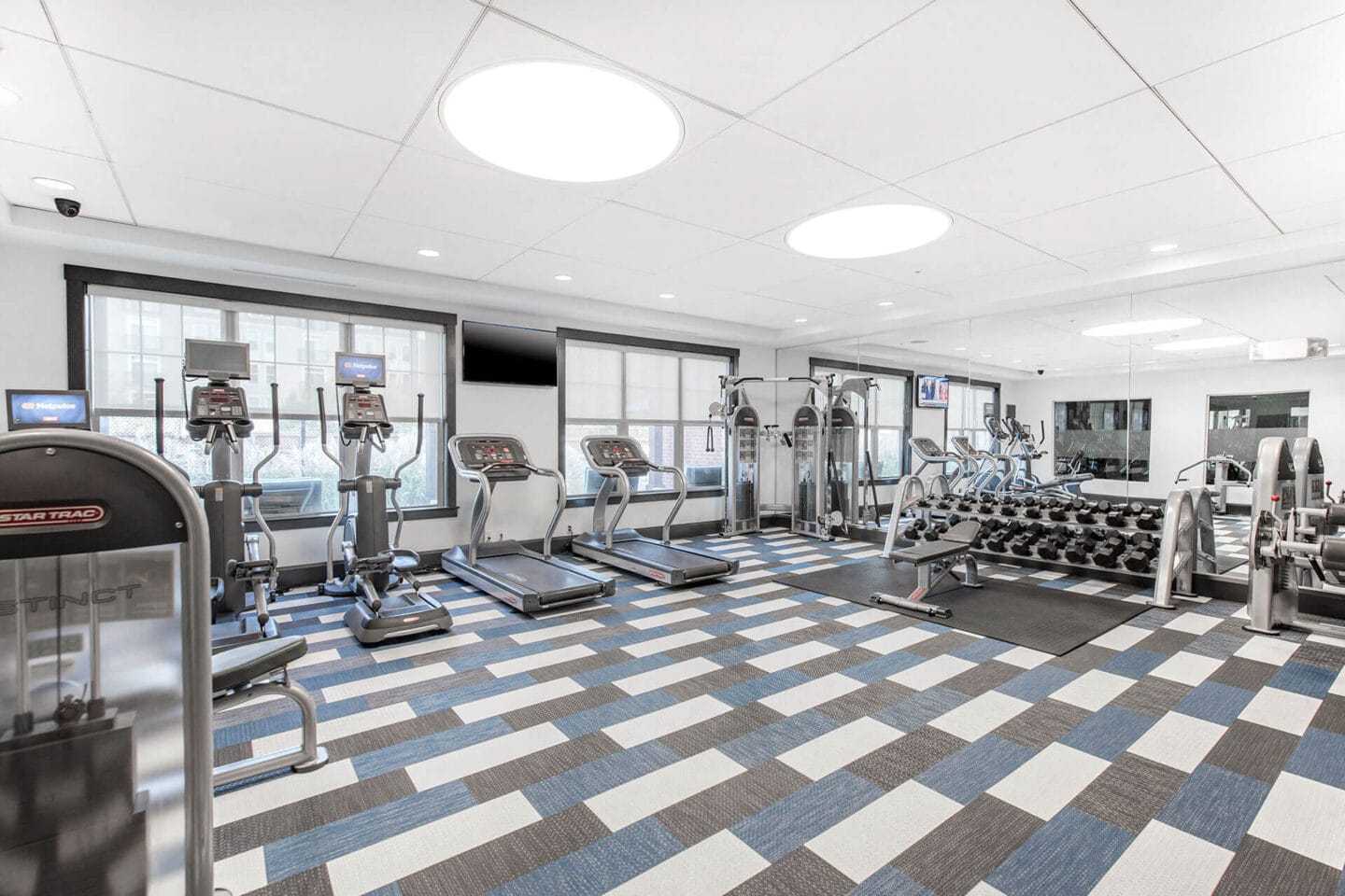 Fitness Center With Modern Equipment at Jack Flats by Windsor, 1000 Stone Place, Melrose