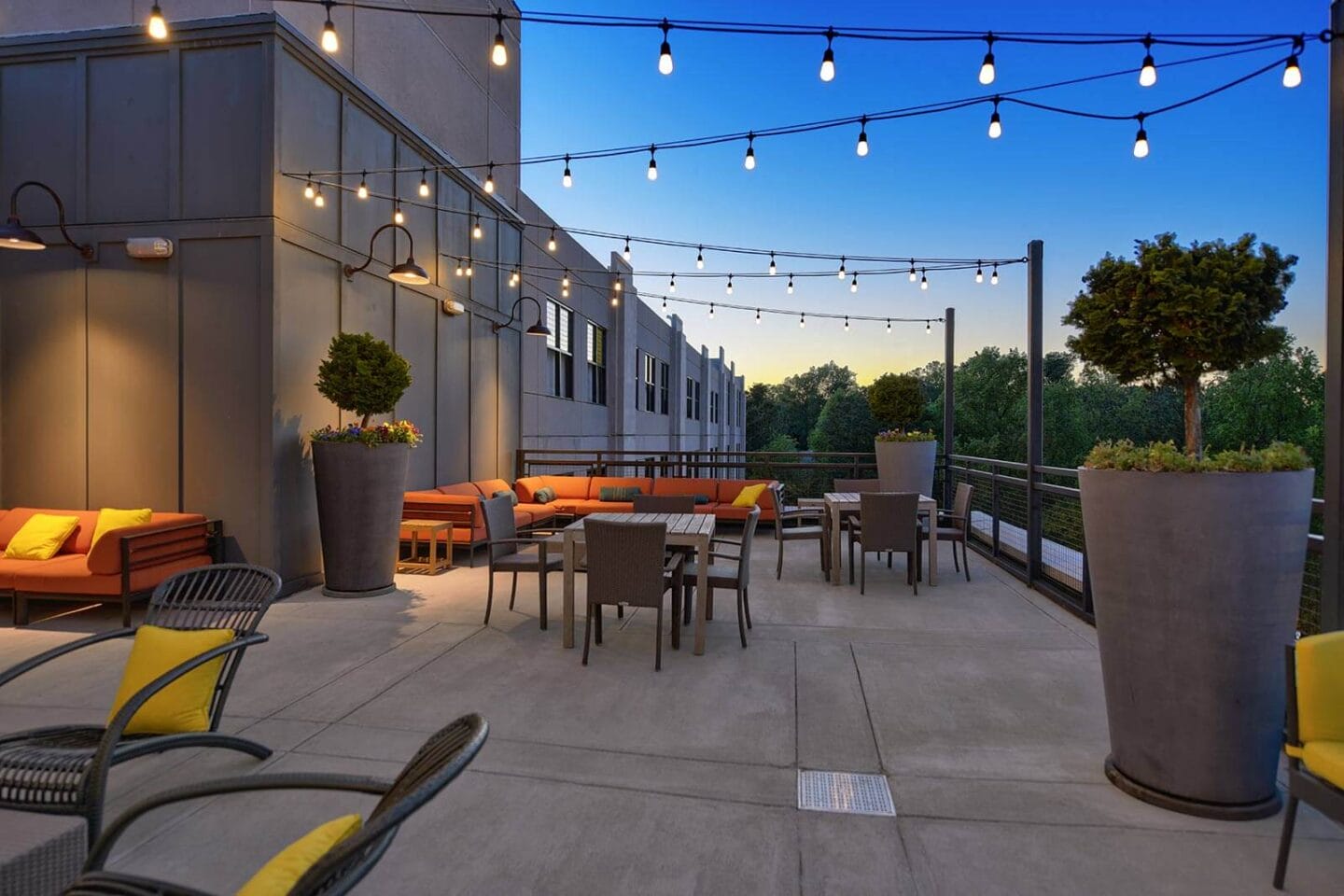 Rooftop Lounge Overlooking Chamblee Rail Trail & Keswick Park at Windsor Parkview, Chamblee, Georgia