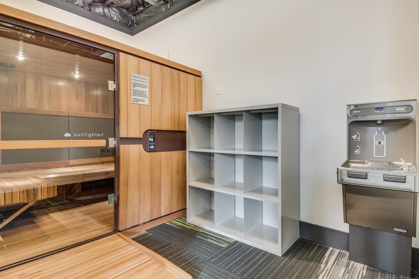 Sauna at Tera Apartments, 98033, WA