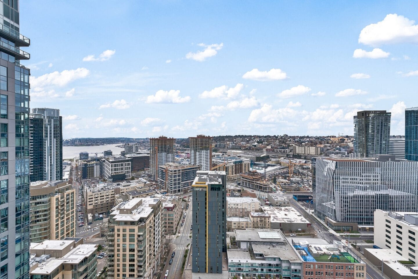 Unwind after a long day on your private balcony with these incredible views at Cirrus, Seattle, WA