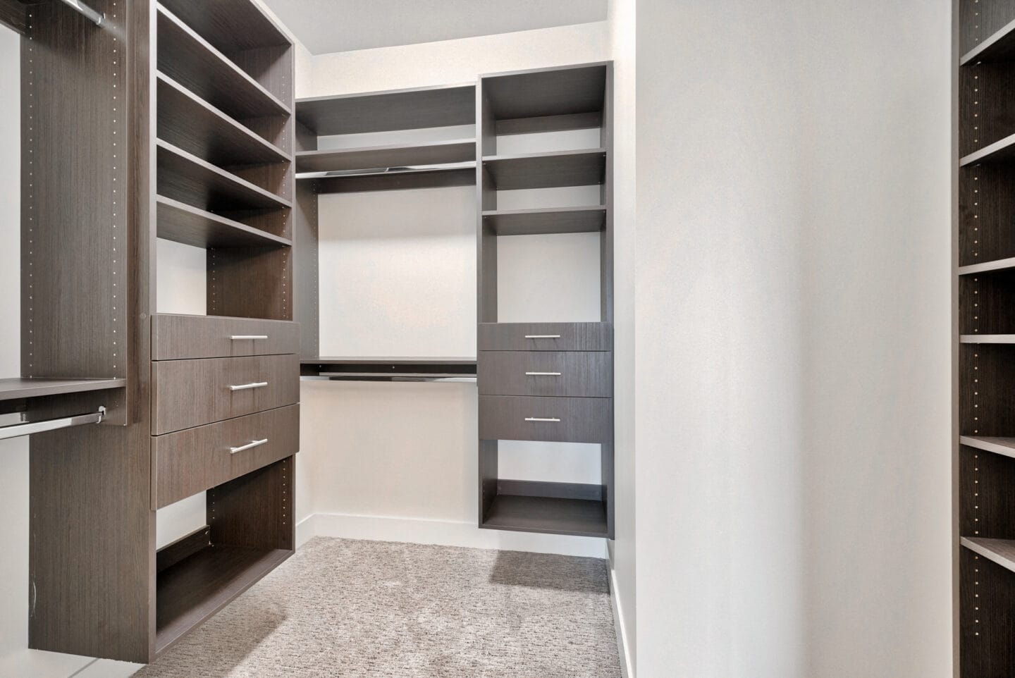 Custom design California closets  at Cirrus, Seattle, Washington