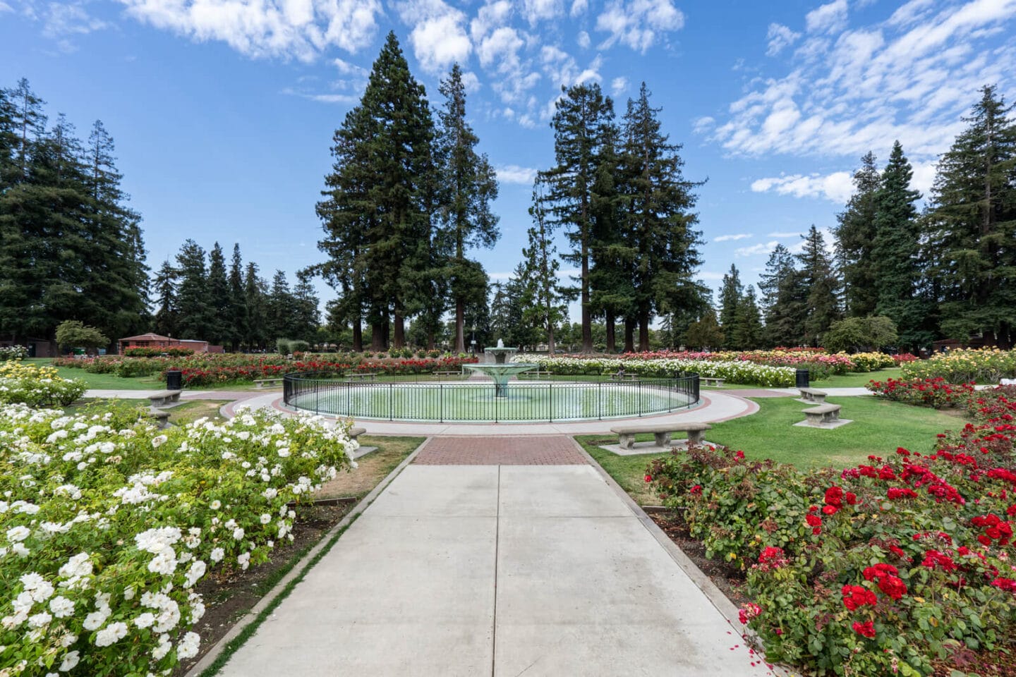 San Jose Municipal Rose Garden near Pavona Apartments, California, 95112