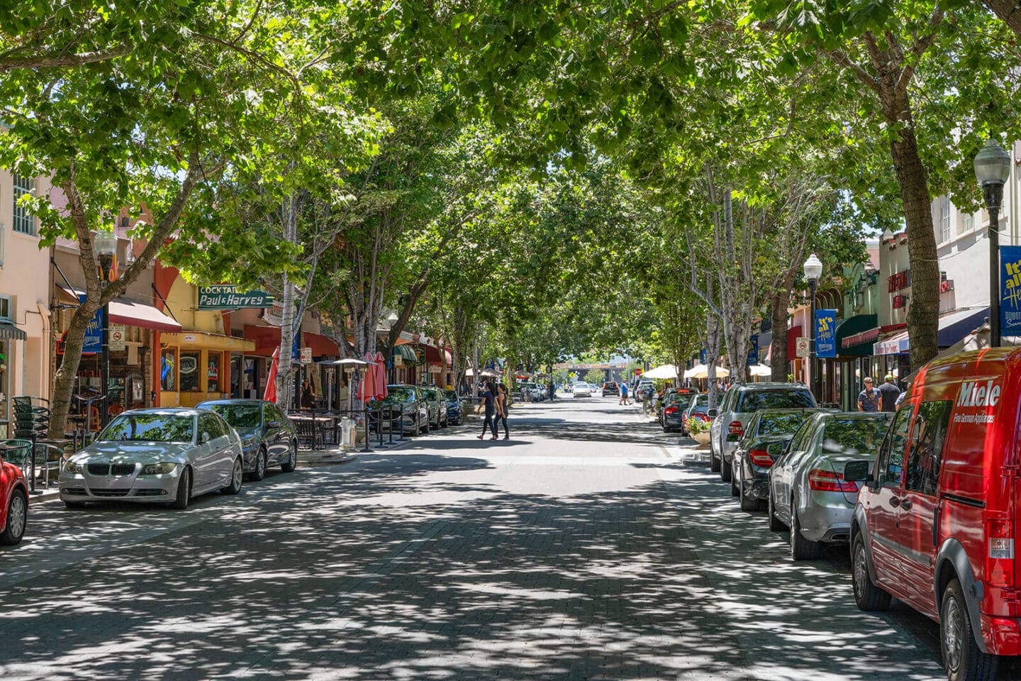 Active downtown area at Mission Pointe by Windsor, Sunnyvale, California