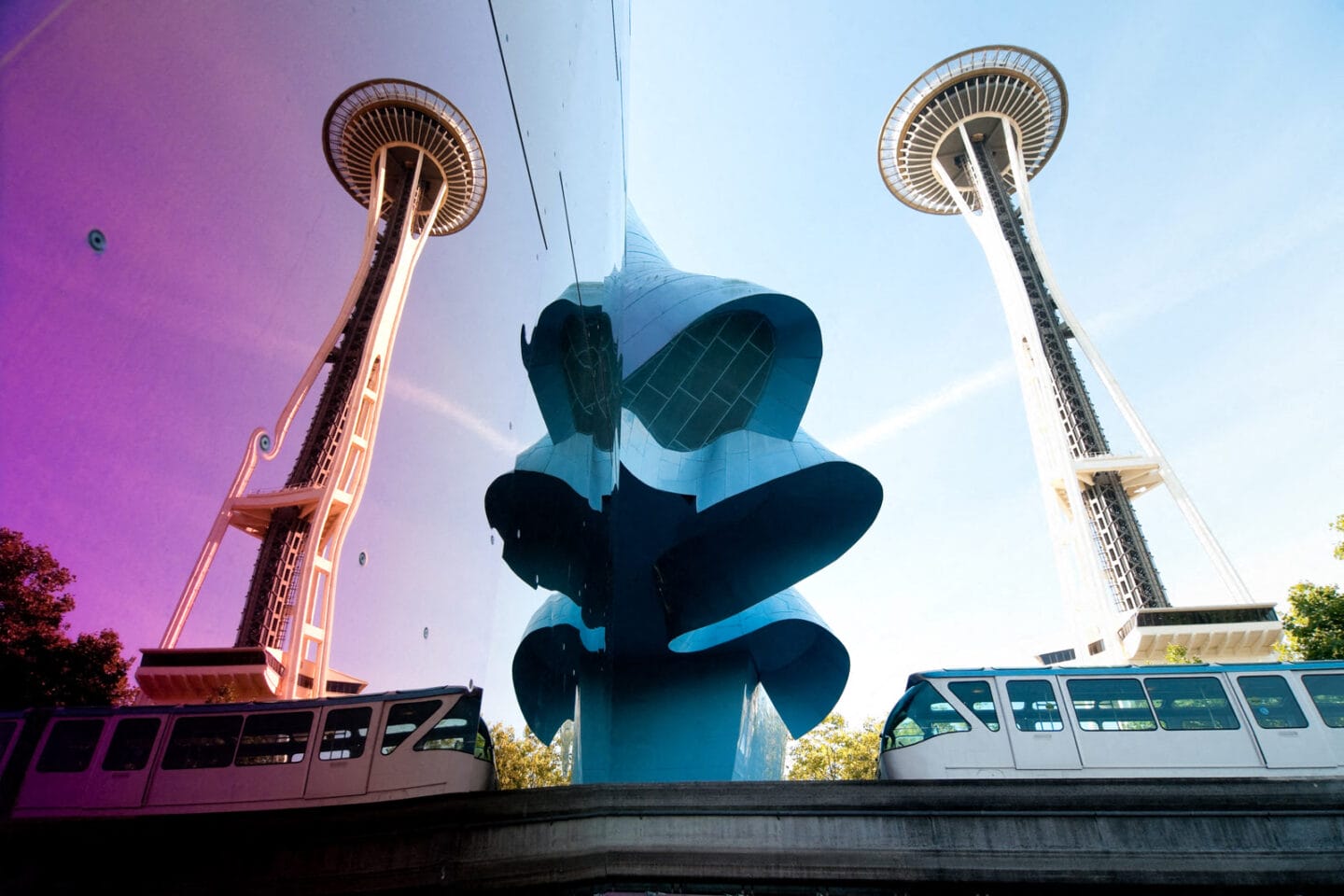 Great Views Of The Seattle Center Monorail at The Martin, 2105 5th Ave, Seattle