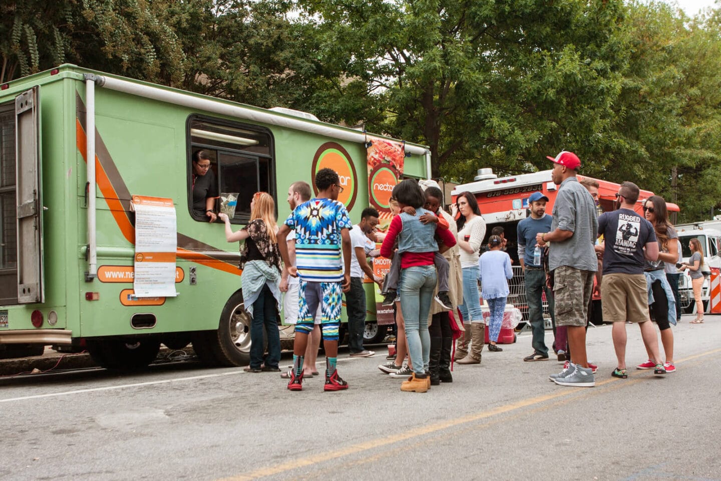 Food Trucks on the BeltLine near Windsor Old Fourth Ward, Atlanta, GA