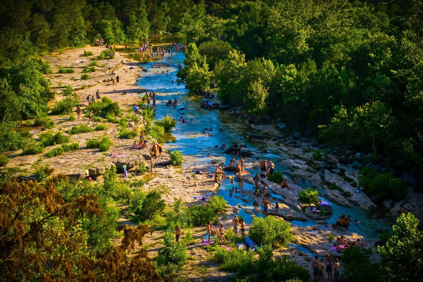 Swim At Barton Creek near Windsor Oak Hill, Austin, Texas