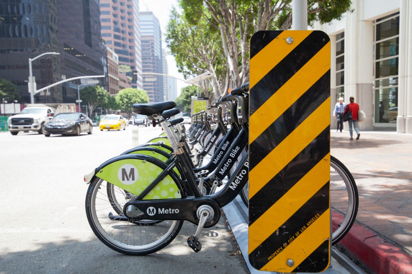 Metro Bike at Renaissance Tower, 501 W. Olympic Boulevard, Los Angeles