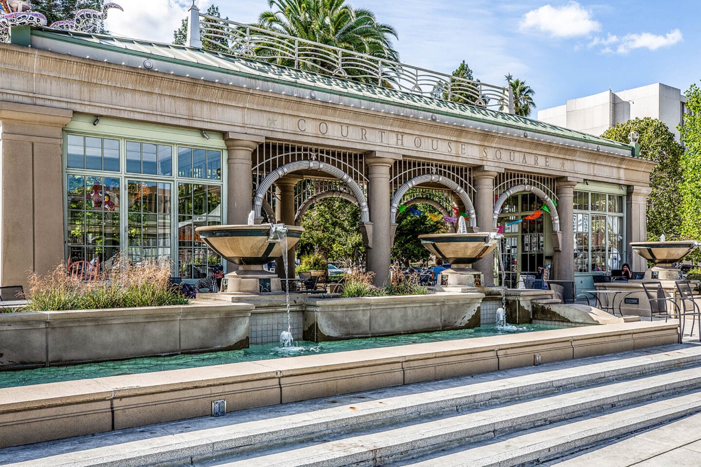 Beautiful fountain near at Blu Harbor by Windsor, 94603, CA