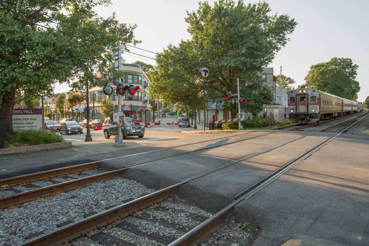 Commuter Rail is Close to Windsor at Oak Grove, Melrose, MA