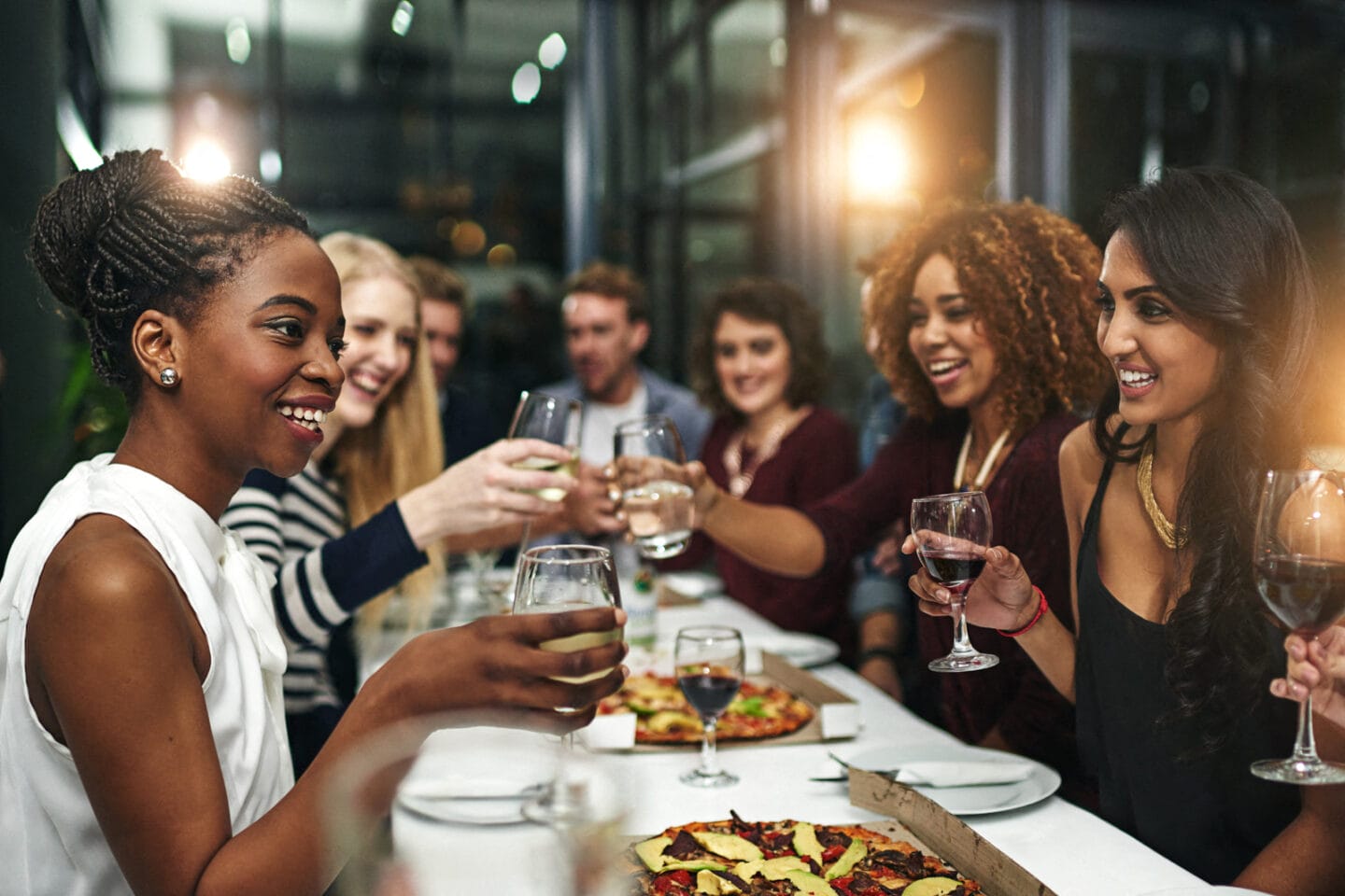 Friends Eating at Restaurant near The Ashley, at The Ashley Apartments, 400 W. 63rd Street, 10069