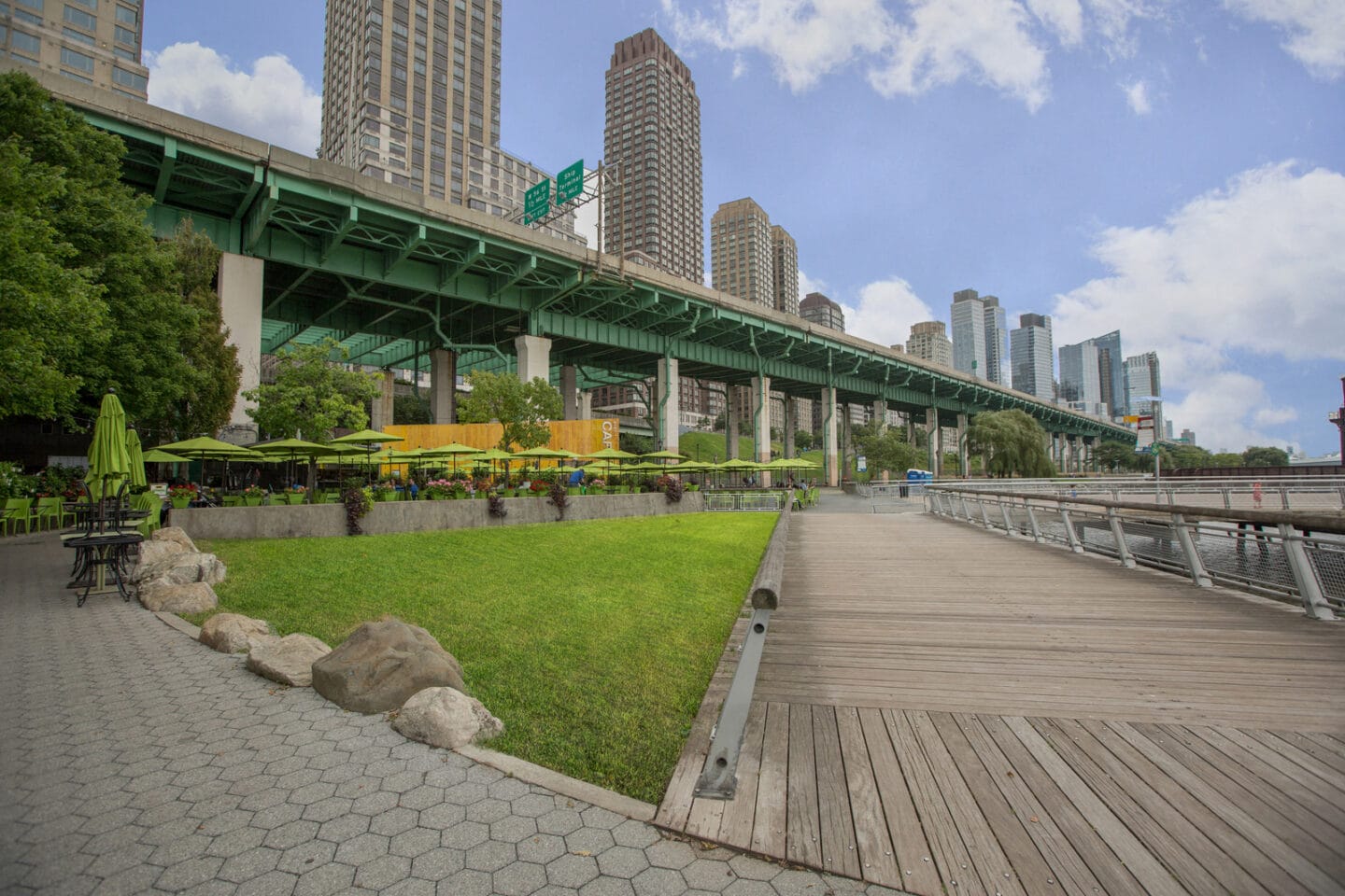 Upper West Side Park and Walkway at The Ashley Apartments, New York, New York