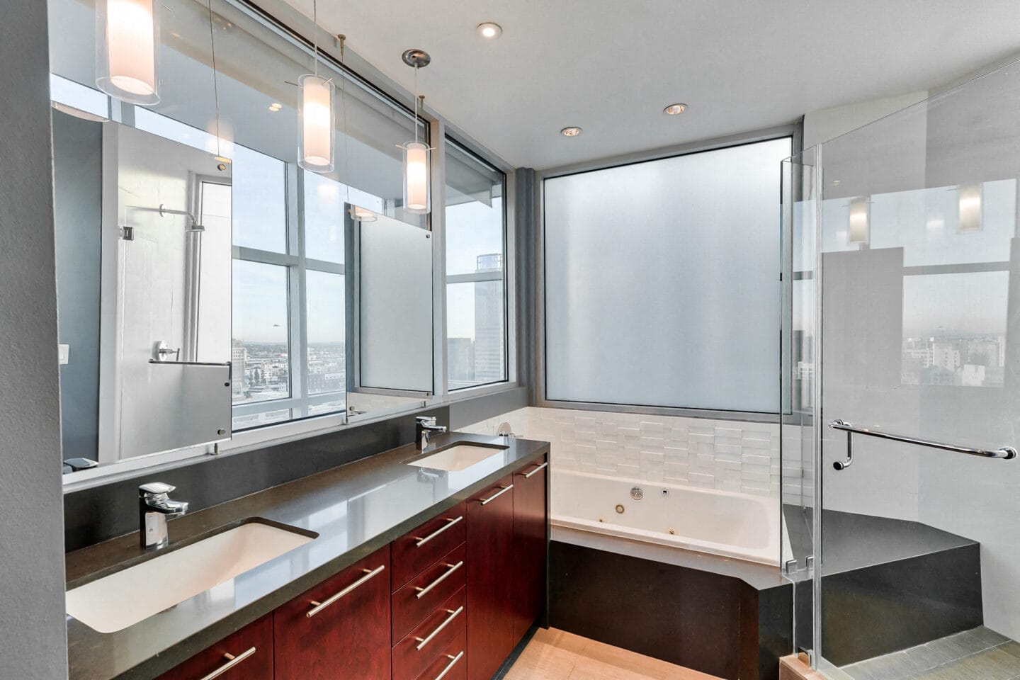 5 Piece Bathrooms  at Renaissance Tower, 501 W. Olympic Boulevard, CA