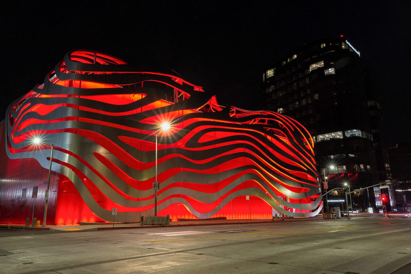 Petersen Automotive Museum just two block from 5550 Wilshire at Miracle Mile by Windsor in Los Angeles, CA 90036