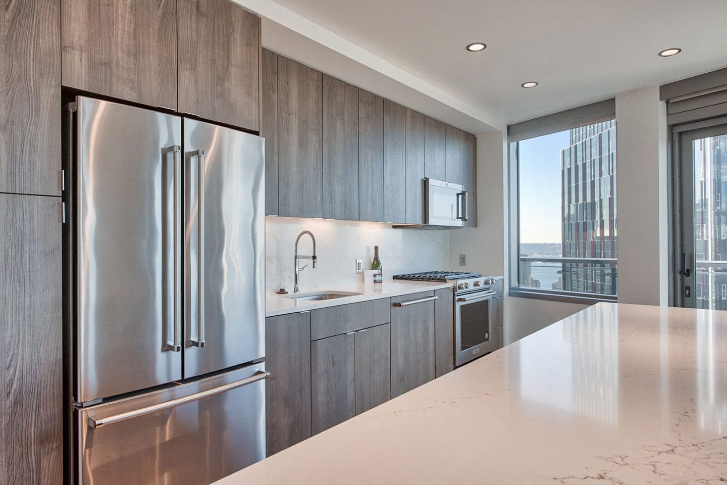 Stainless Steel Appliances in Kitchen at Stratus, Seattle, Washington