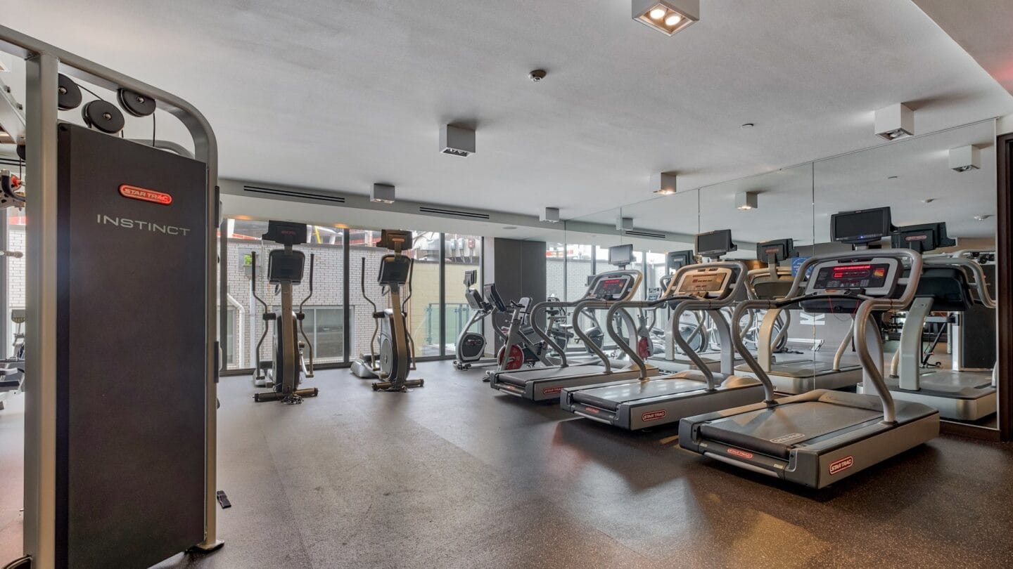 Cardio equipment at Windsor Bethesda in Bethesda, Maryland