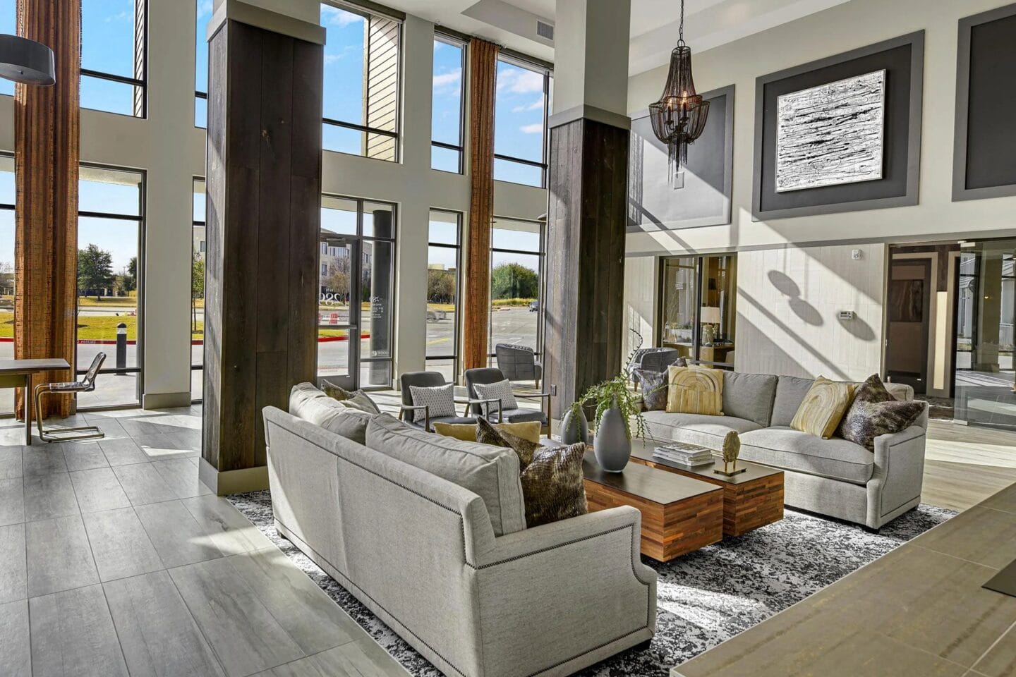 Large amenity spaces at Windsor Preston, 7950 Preston Road, Plano