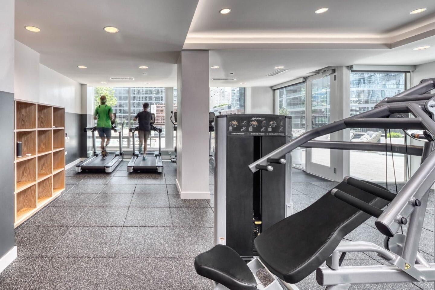 Brand New Fitness Center at Flair Tower, Chicago, Illinois