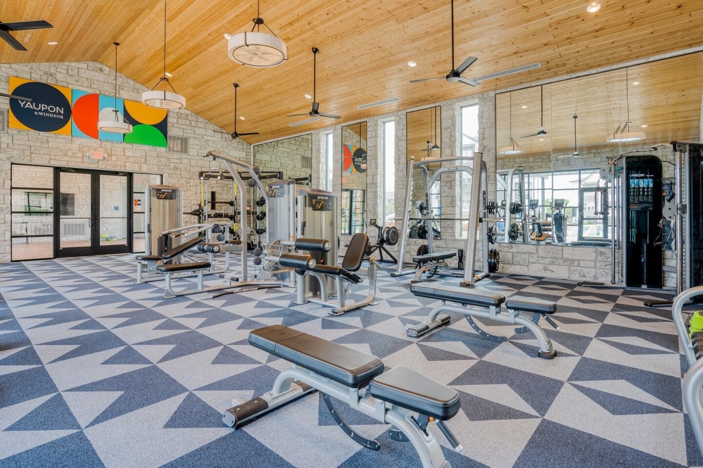 Modern Fitness Center at Yaupon by Windsor, Texas