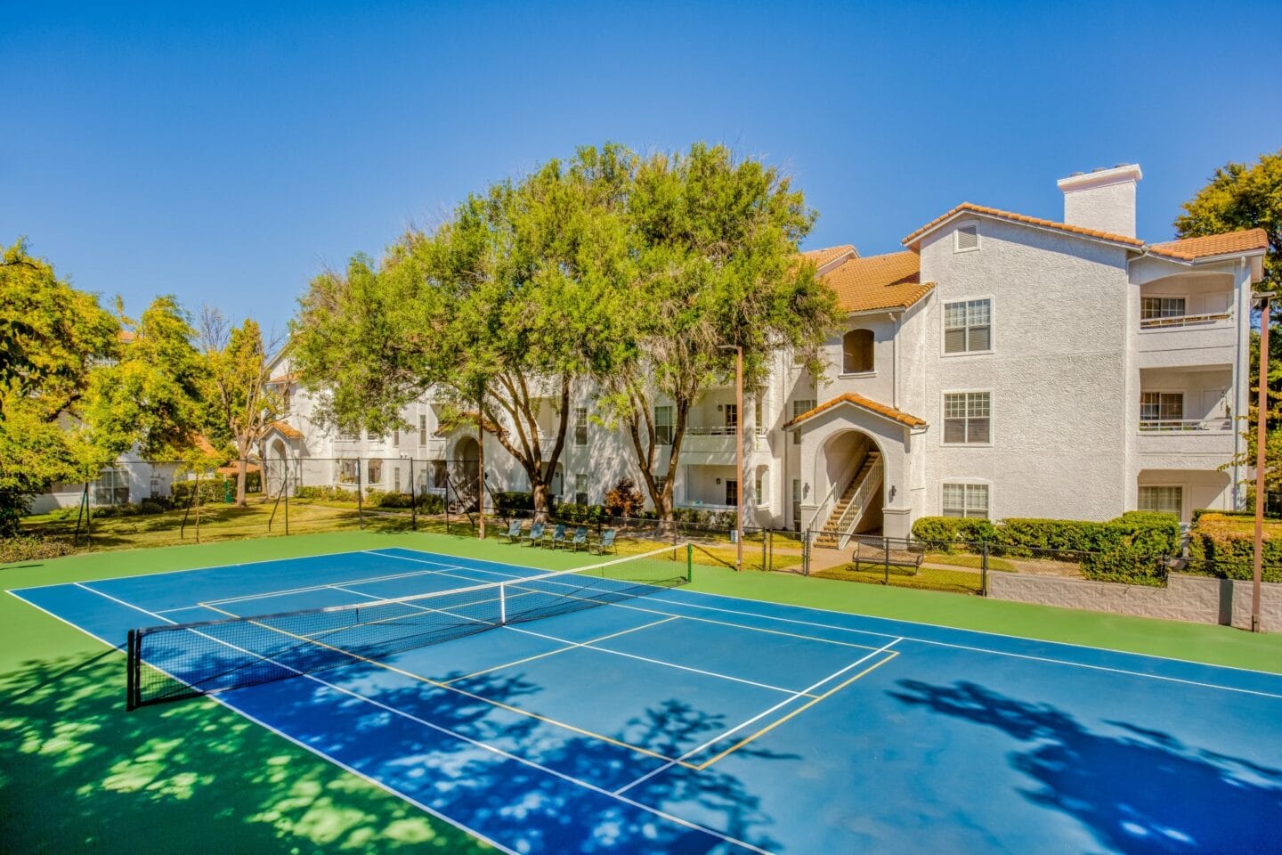 Tennis Court at Windsor on White Rock Lake, Texas, 75218