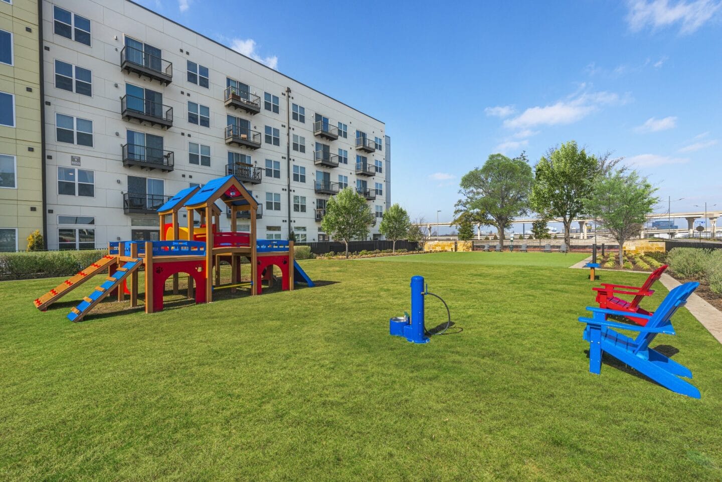 Dog park at Metro West, Plano, Texas