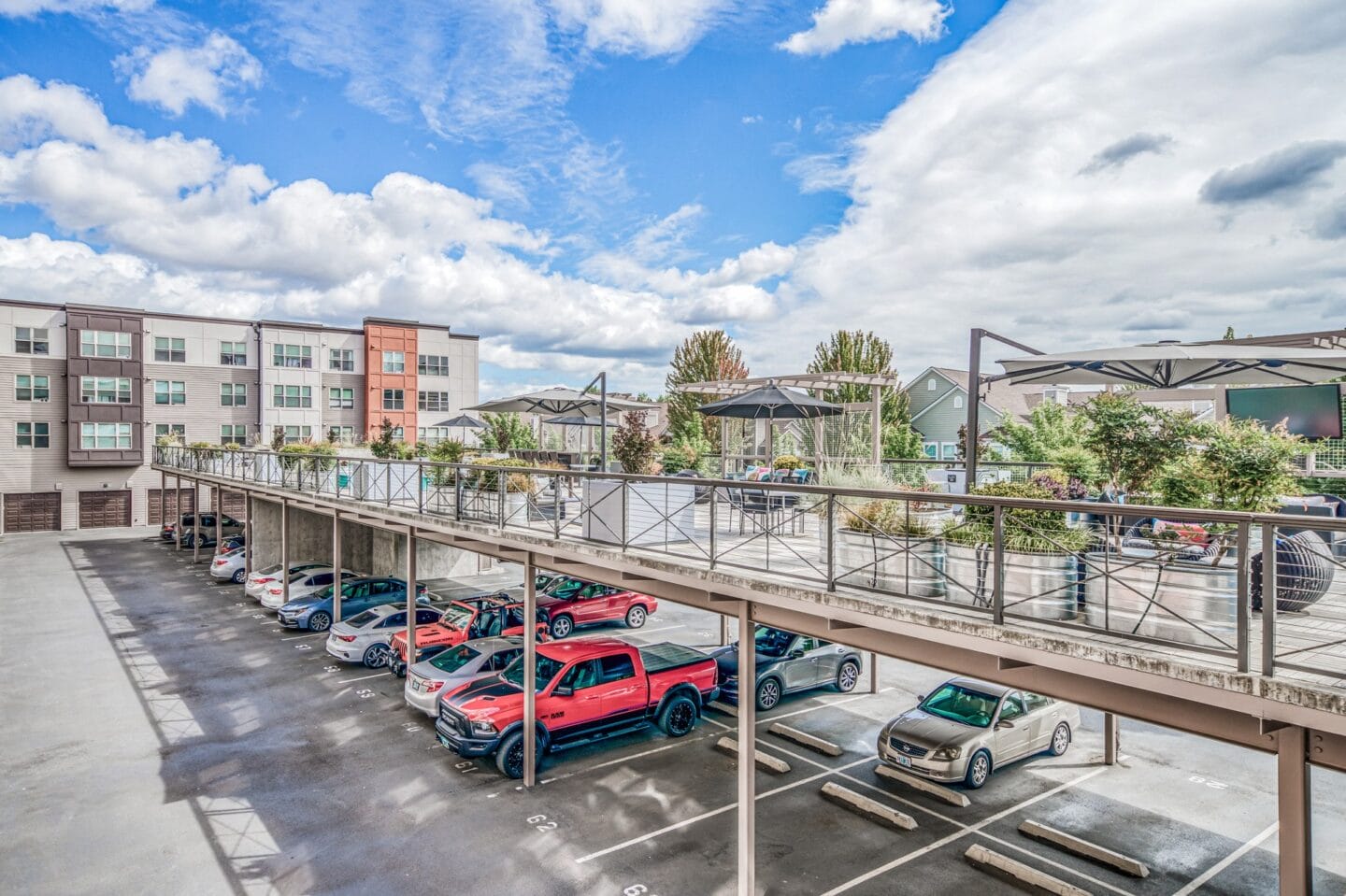 Abundant Parking at Platform 14, Hillsboro, OR