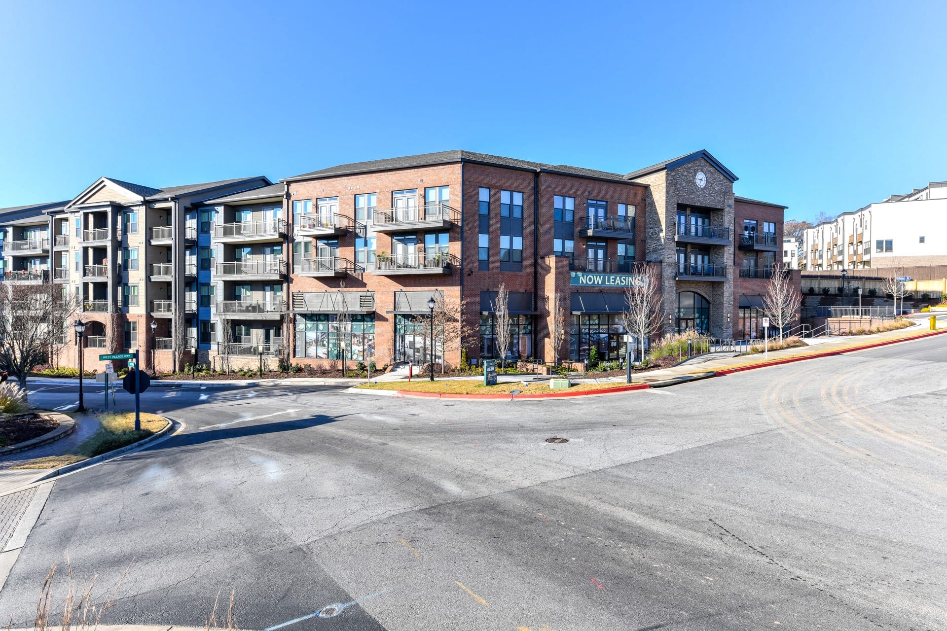 Exterior view of building at Elevate West Village, GA, 30080