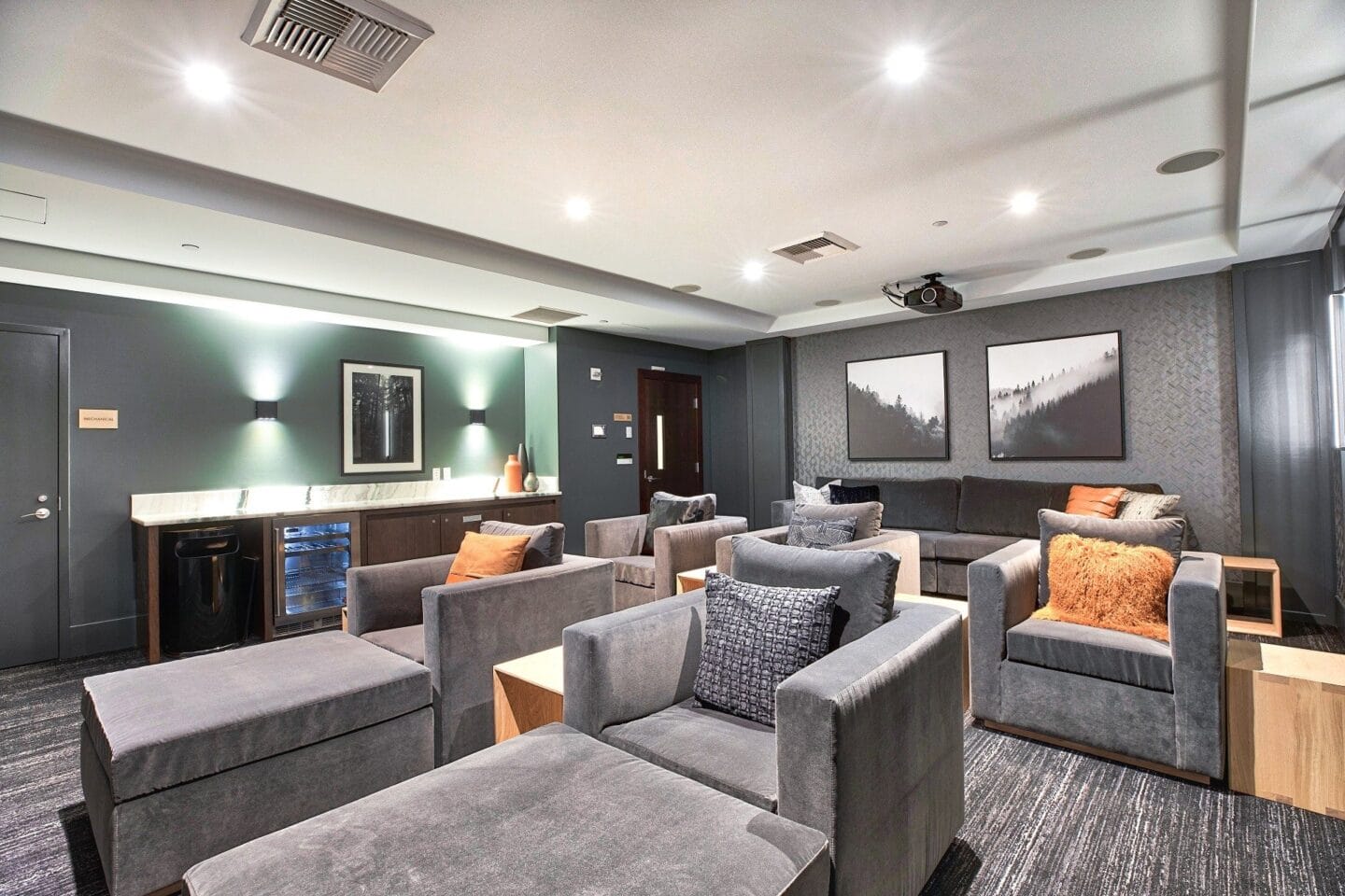 Private Movie Theater at The Bravern, Bellevue, Washington