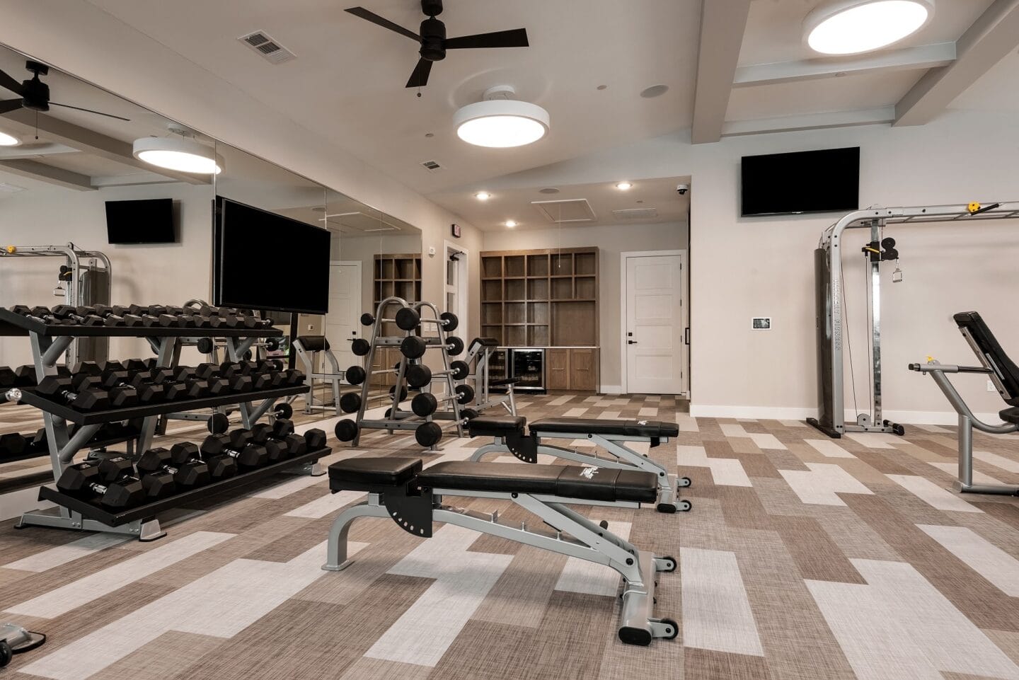 Fitness Center With Modern Equipment at Windsor Castle Hills, Carrollton