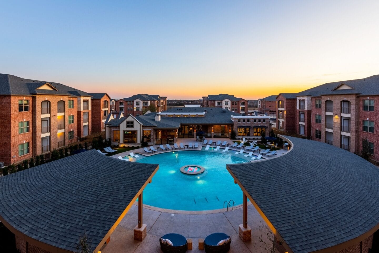 Twilight Pool View at Windsor Castle Hills, Carrollton, TX, 75010