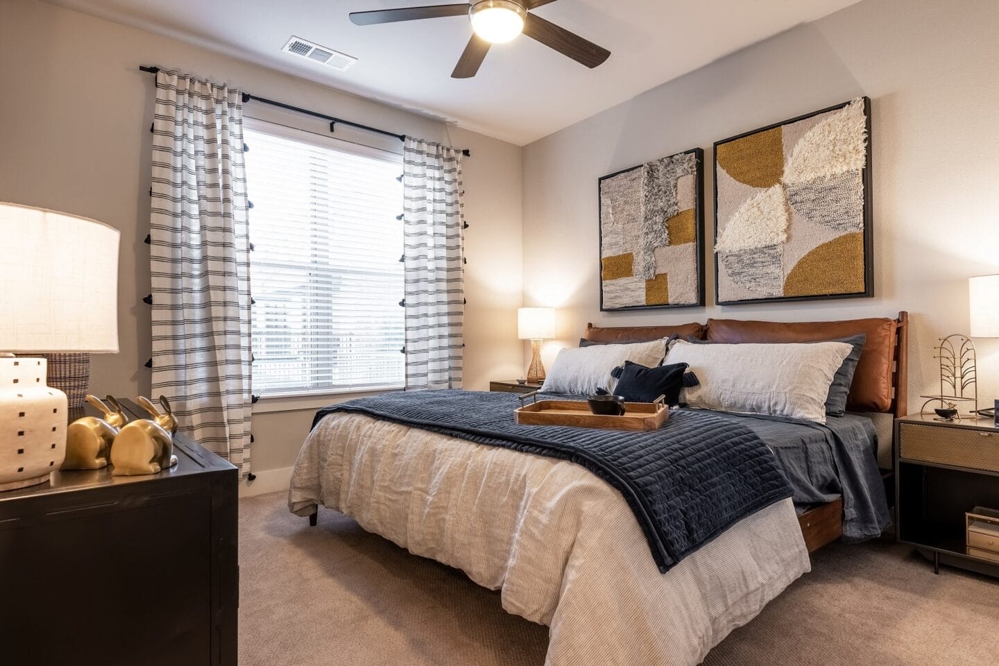 Bedroom With Expansive Windows at Windsor Castle Hills, Carrollton