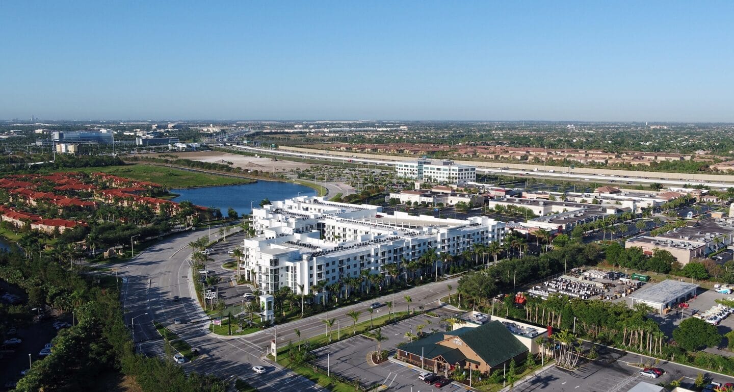 Aerial View Of The Community at Windsor at Pembroke Gardens, Pembroke Pines, Florida