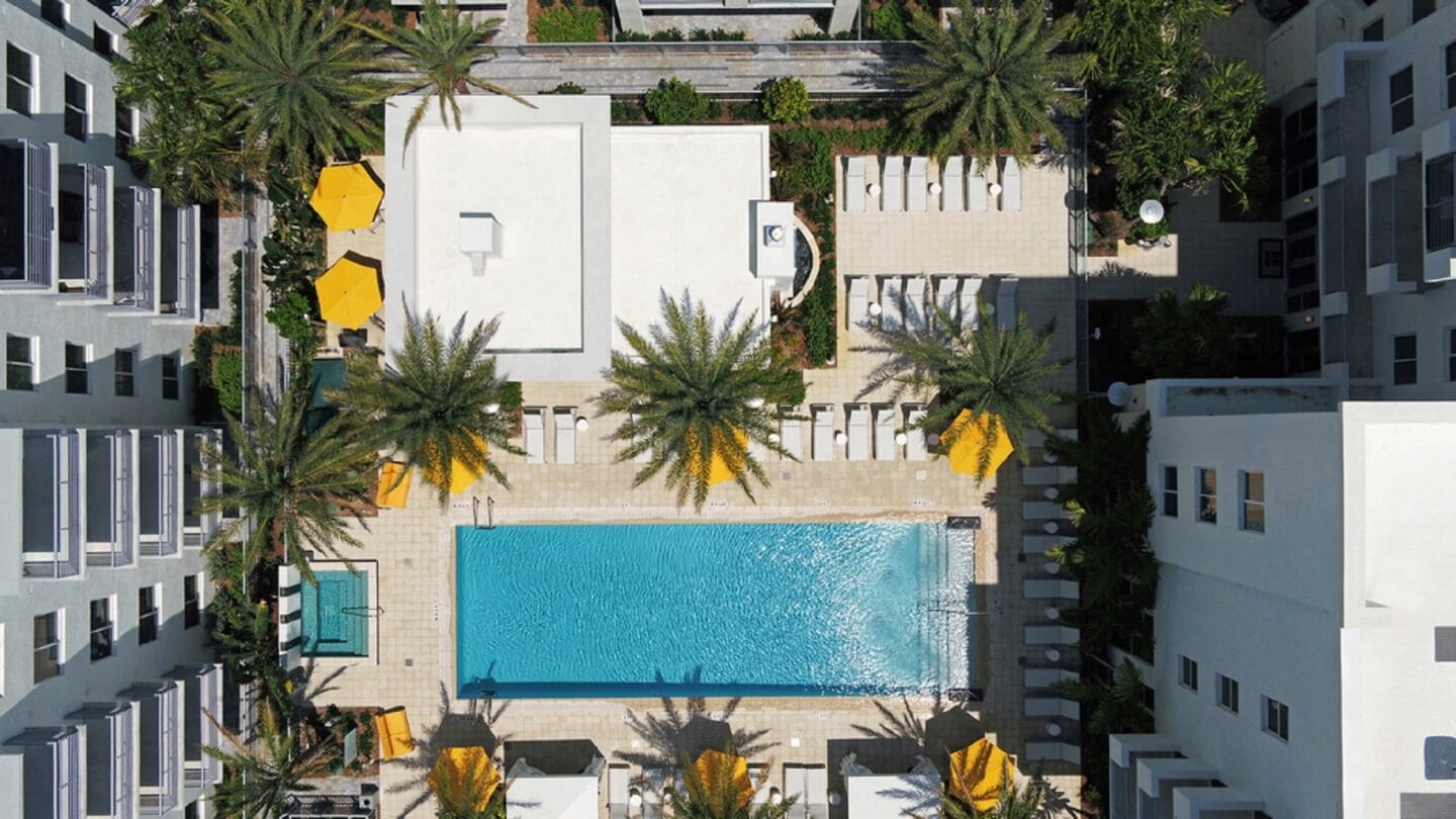 Aerial View Of Pool  at Windsor at Pembroke Gardens, Pembroke Pines, FL, 33027