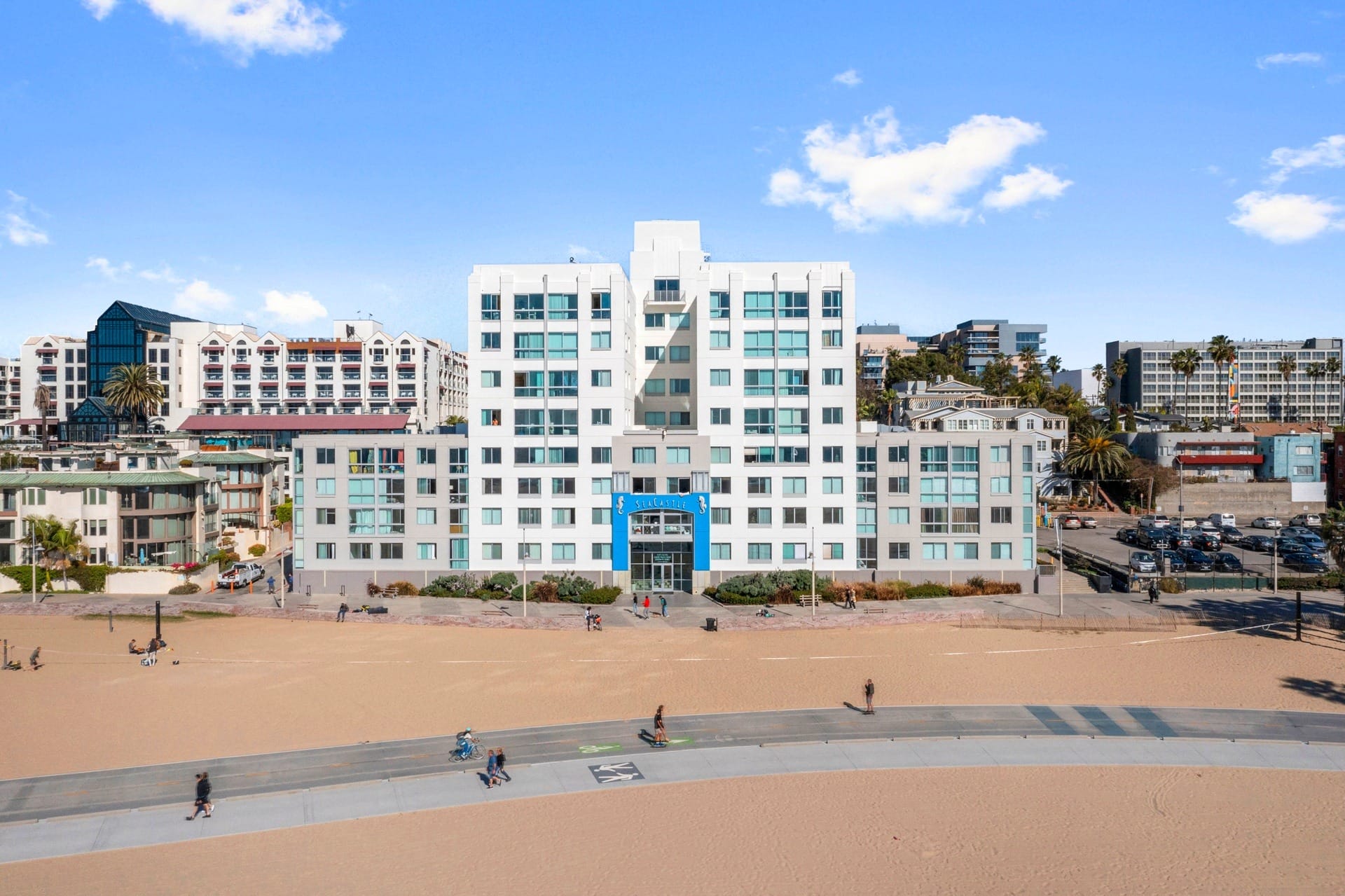 Beach front at Sea Castle by Windsor Santa Monica, CA