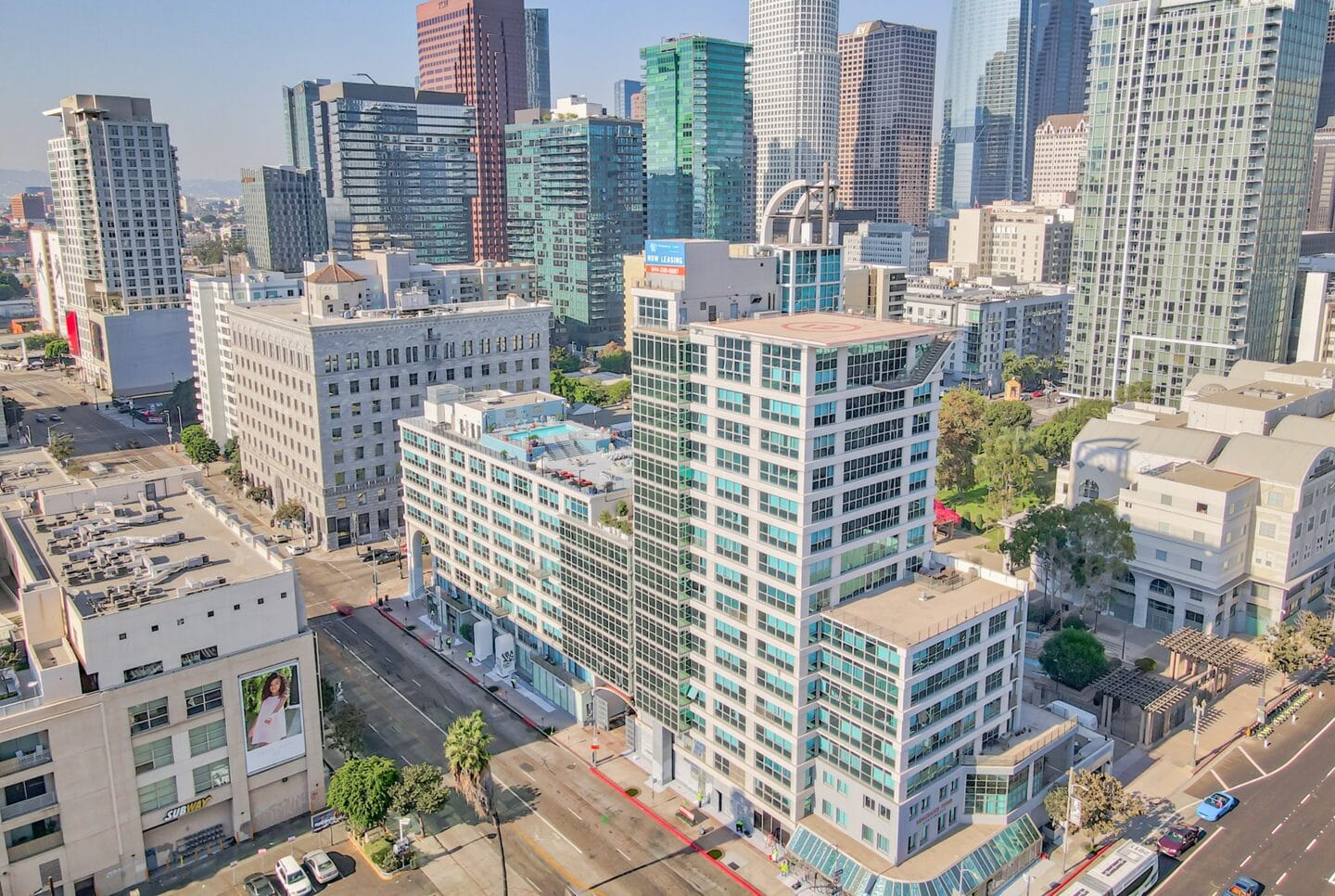 Views of Downtown Los Angeles from Renaissance Tower, 501 W. Olympic Boulevard, Los Angeles