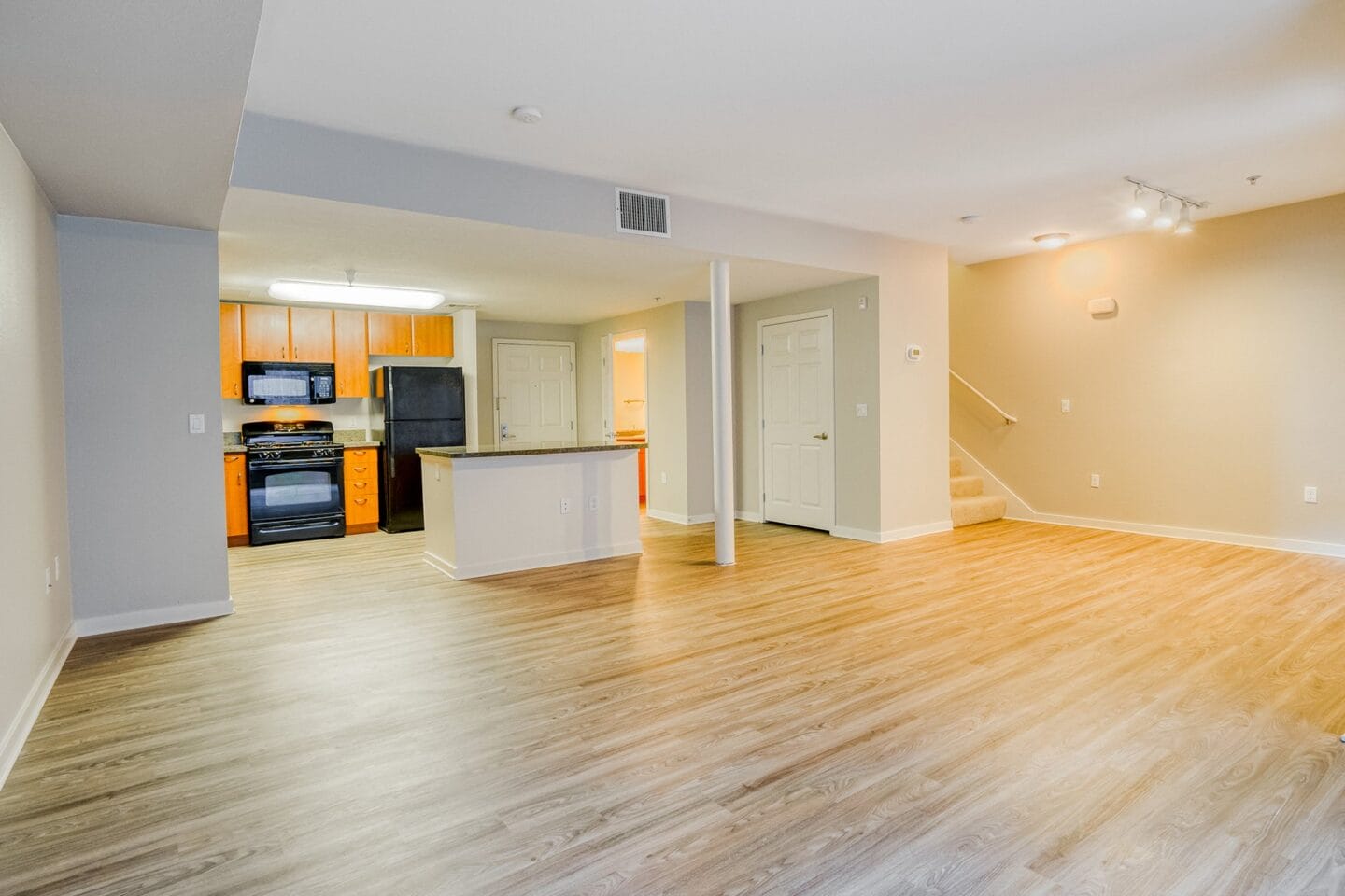 Hardwood like flooring at Dublin Station by Windsor