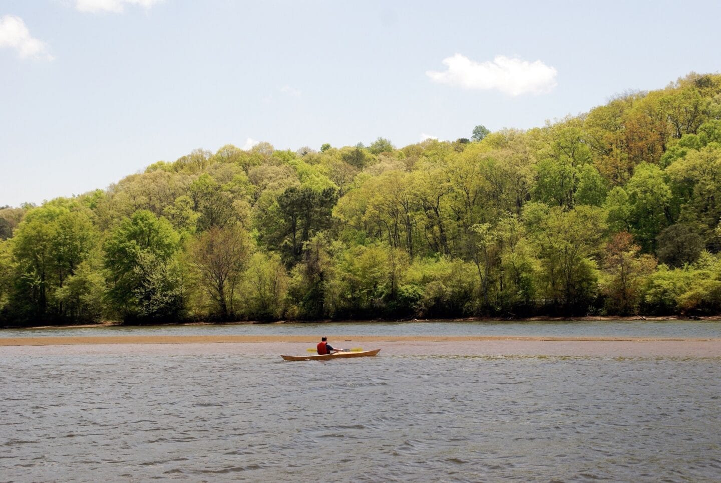 Kayaker on water at Elevate West Village, 4520 Pine Street, GA