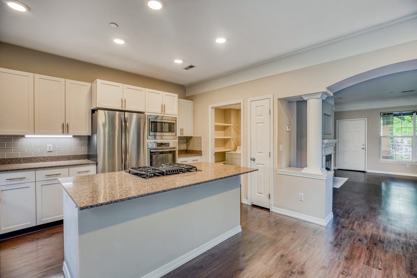 Expansive kitchen island in select homes at The Estates at Cougar Mountain, Issaquah, Washington