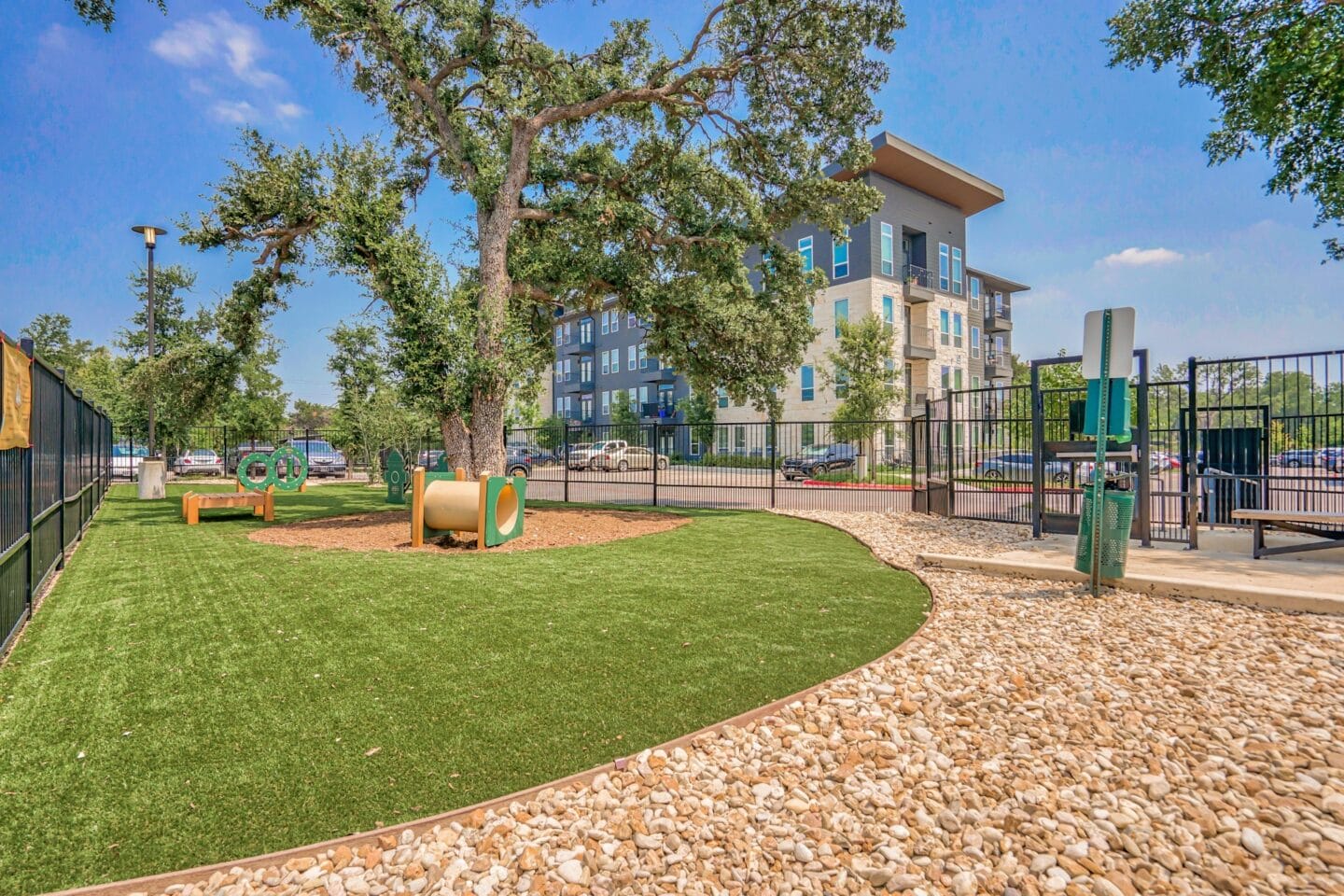 Leash free dog park at Windsor South Congress, Austin, 78745