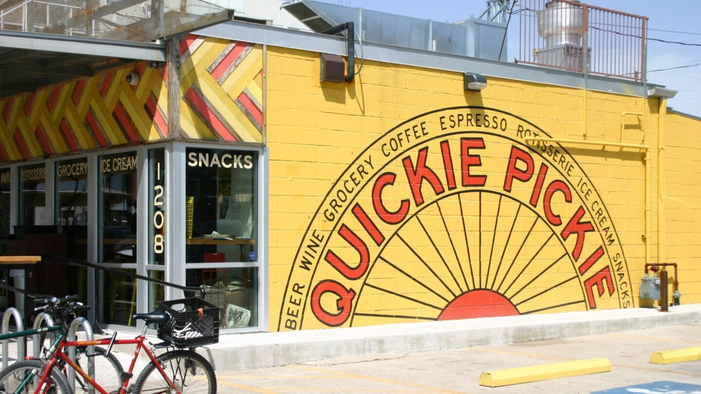 With an 84 Walk Score, you'll enjoy walking to great local spots like Quickie Pickie, featuring 27 taps, a full kitchen, and convenient items. at Eleven by Windsor, Austin