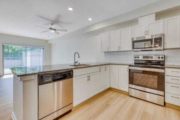 Fully Equipped Kitchen at Tera Apartments, 98033, WA