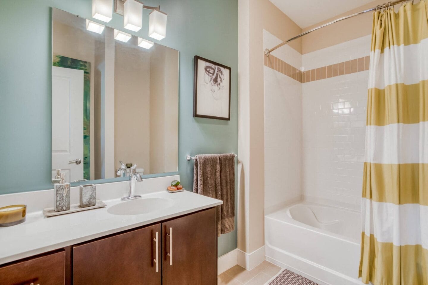 Spa-Inspired Bathrooms with Large Soaking Tub at Vox on Two, Massachusetts, 02140