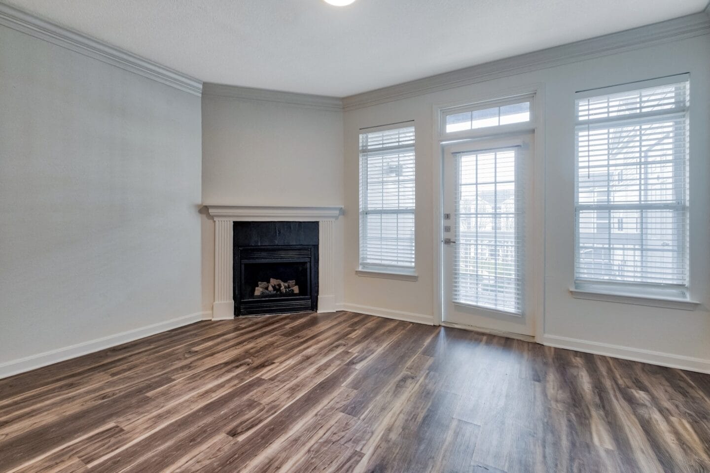 Vinyl plank flooring in living rom at Windsor Herndon, Virginia, 20171