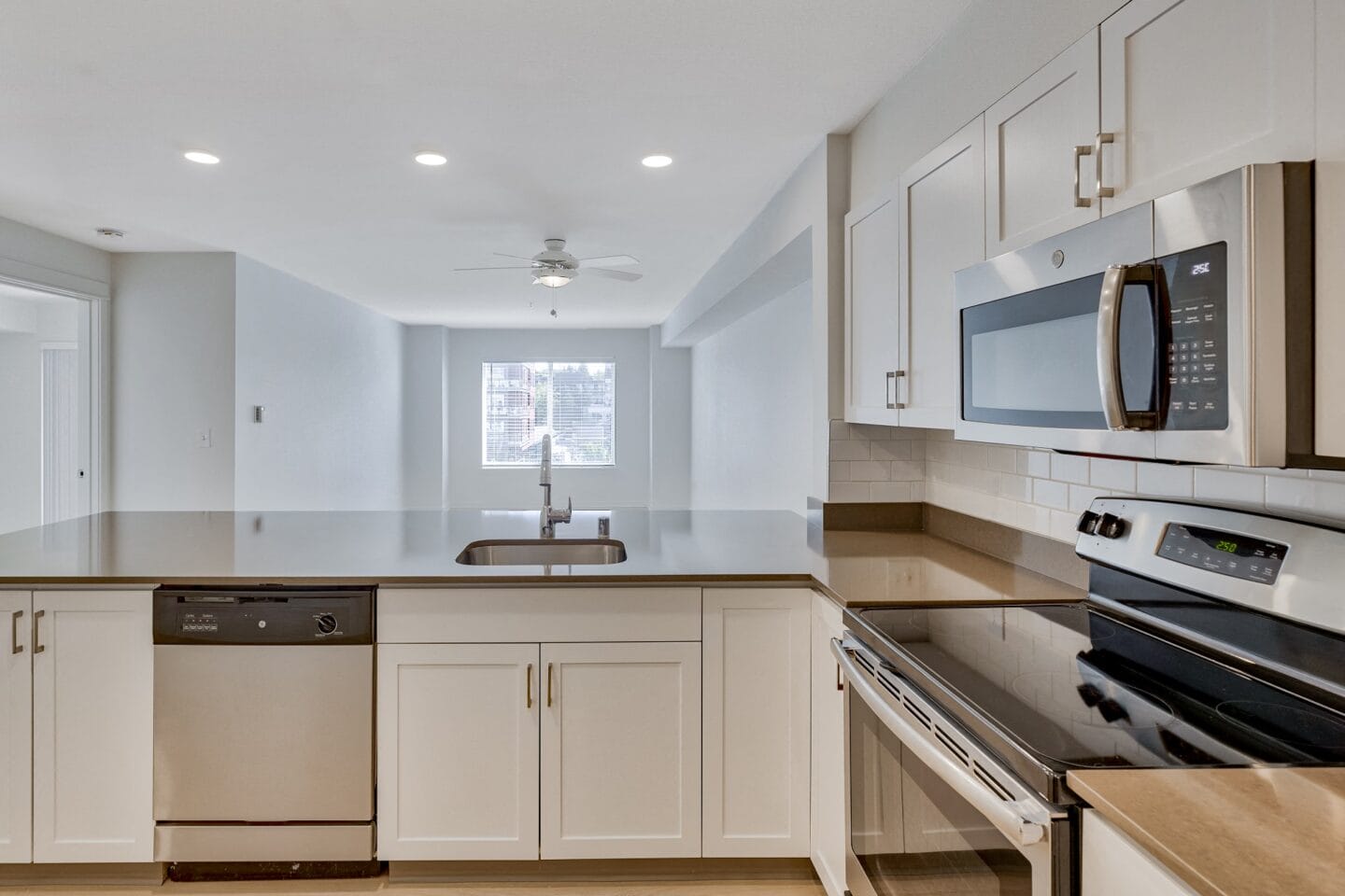 Stainless Steel Appliances at Tera Apartments, 528 Central Way, WA