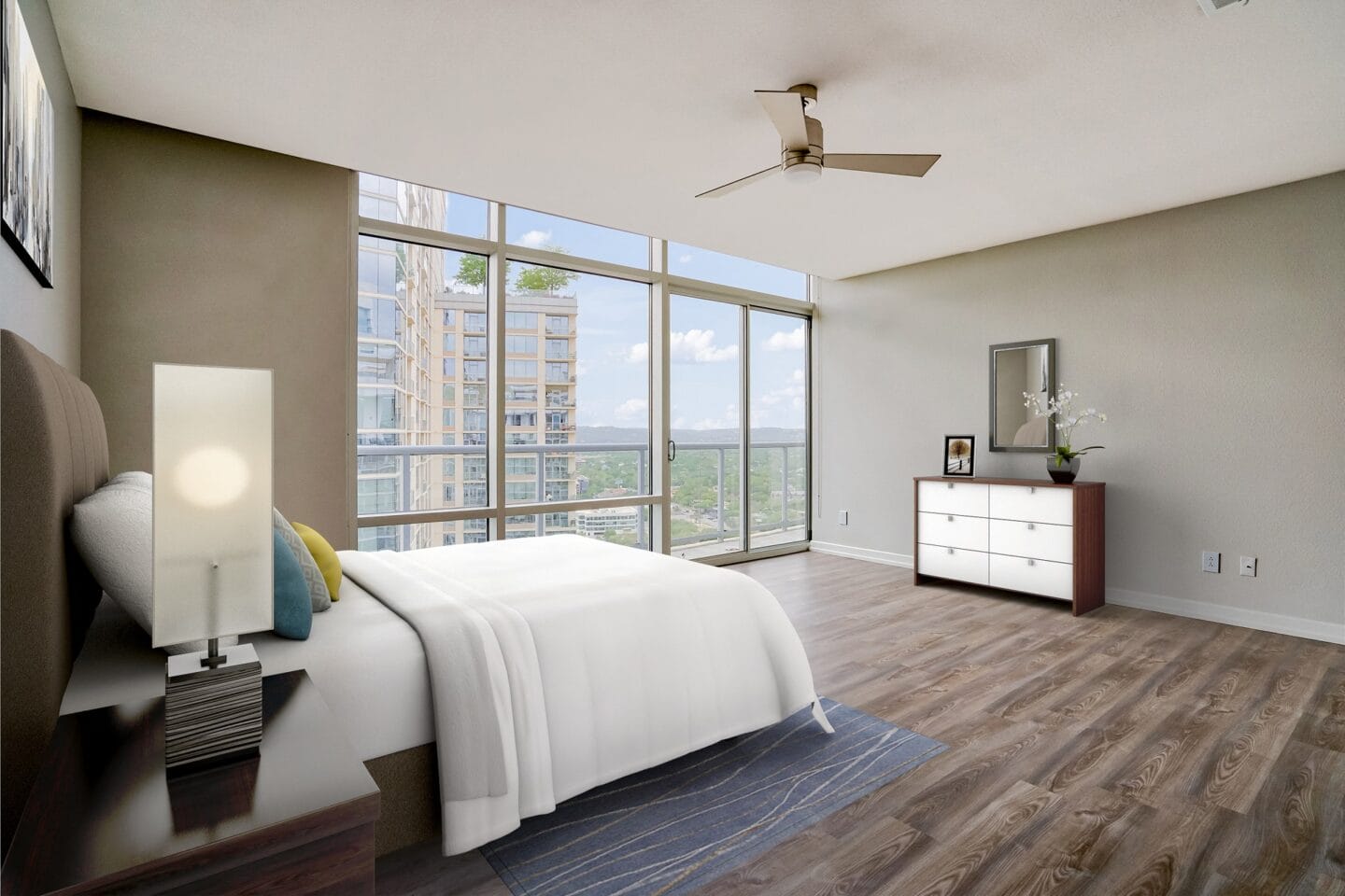 Large Windows in Penthouses at THE MONARCH BY WINDSOR, 801 West Fifth Street, Austin